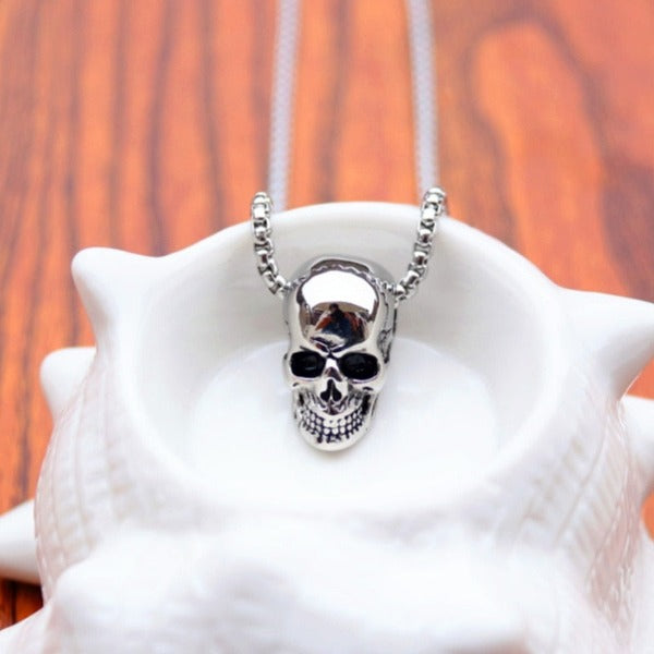 Collar Calavera de Plata