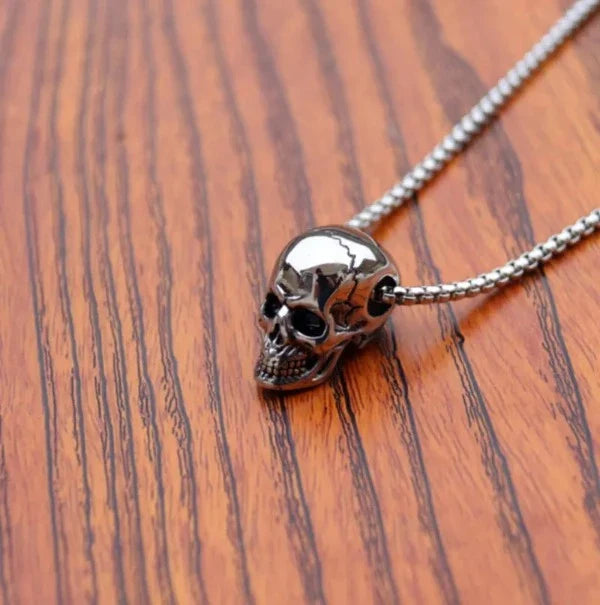 Collar Calavera de Plata