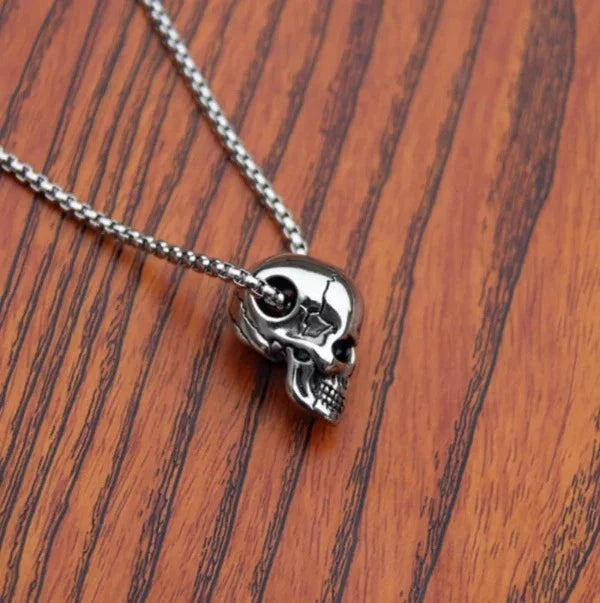 Collar Calavera de Plata