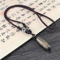 Collar Tibetano cian