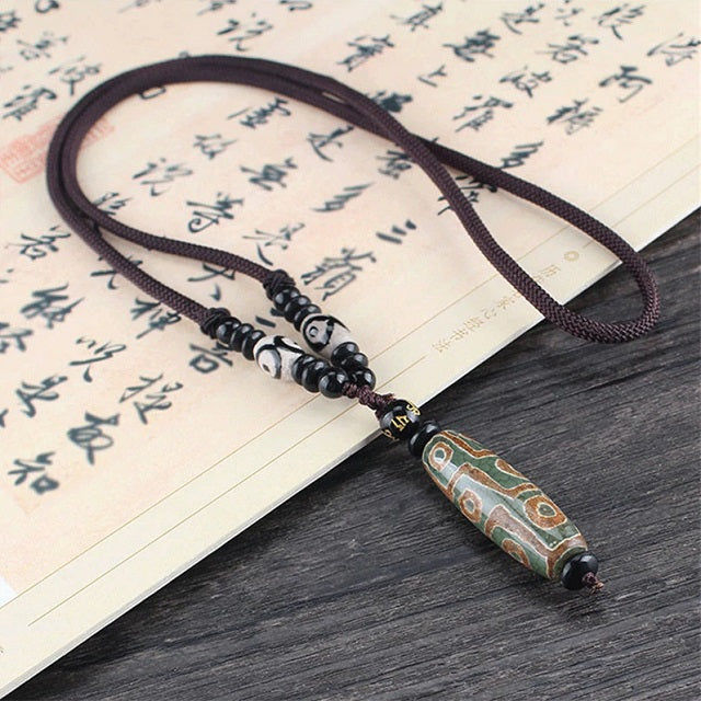 Collar Tibetano cian
