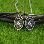 Collar Vikingo con Colgante Cuervo de Odín tipo 2