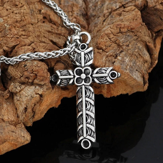 Collar Vikingo Cruz Ragnar Athelstan