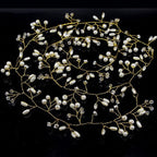 Decoración para el cabello de boda para mujer oro