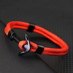 Double bracelet ancre noire
