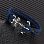 Double bracelet ancre pour homme