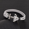 Double bracelet ancre pour homme