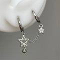 Pendientes dobles de aro Estrellas de David