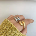 Elegante Anillo de Gota de Agua de plata