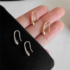 Pendientes finos colgantes Gota de Agua oro