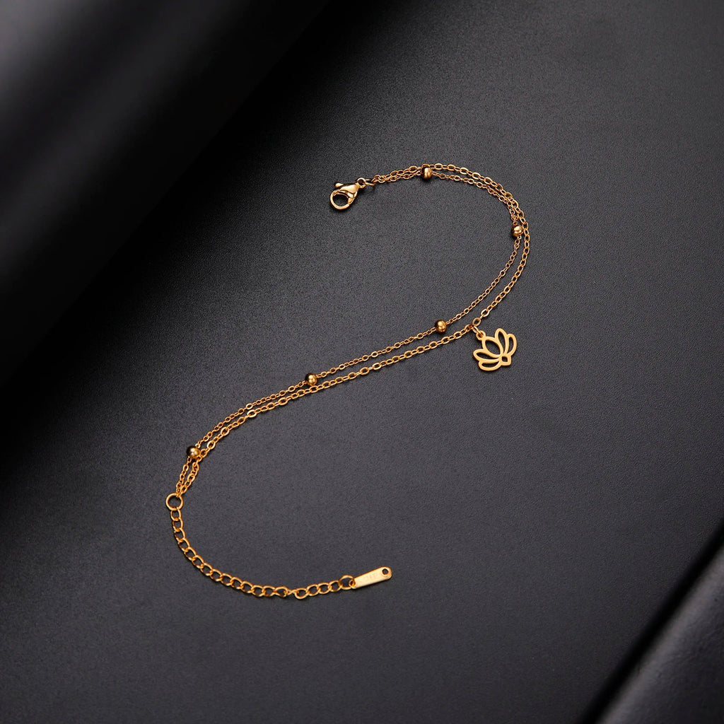 Pulsera Flor de Loto Mujer oro