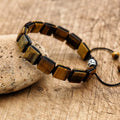 Pulsera de Cordón para Mujer con Ojo de Tigre