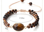 Pulsera Ojo de Tigre para Mujer Pulsera de Cuero
