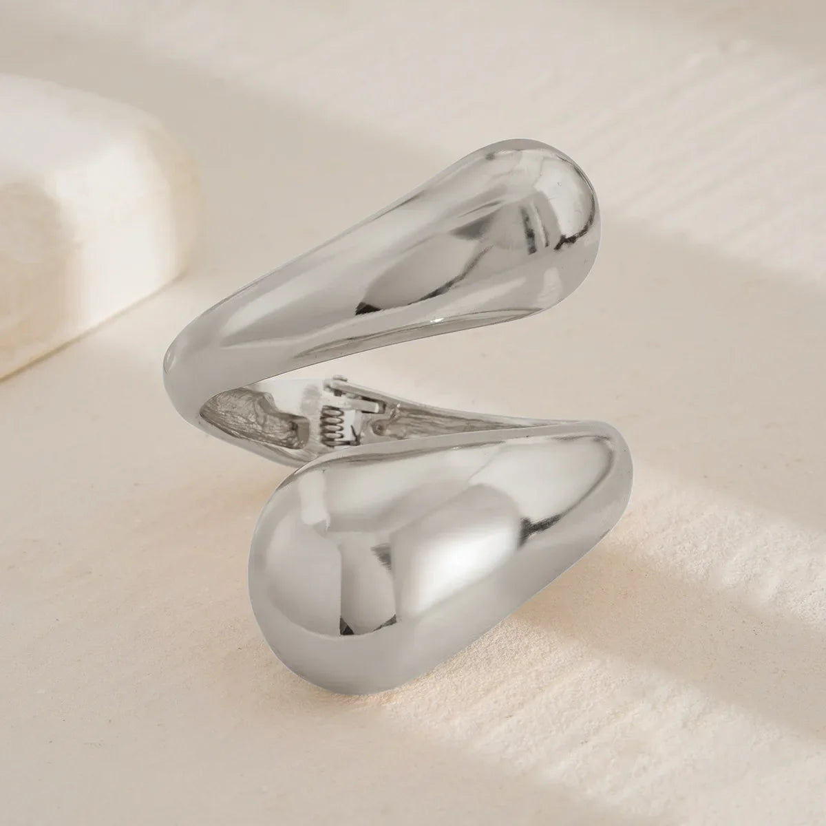 Gran Pulsera Gourmet Gota de Agua plata