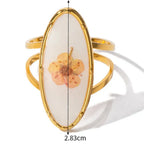 Gran Anillo de Flor en Marco Transparente