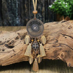 Collar con Colgante de Estilo Étnico con Flecos estilo 1