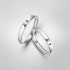 Juego de 2 Anillos para Parejas Anillo Sol y Luna Romántico