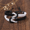 Lot de 2 bracelets nœud pour couple