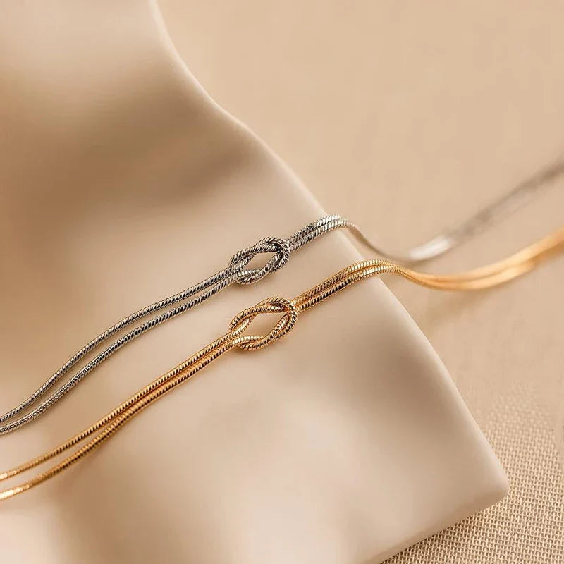 Juego de 2 Pulseras Nudos Románticos para Pareja de Amigos o Dúo