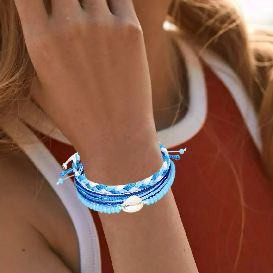 Lot de 3 bracelets brésiliens colorés pour femme