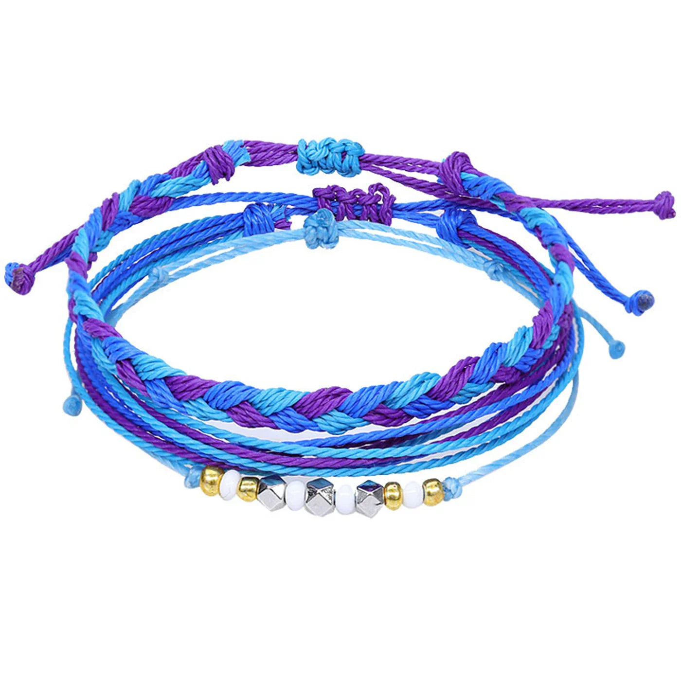 Lot de 3 bracelets brésiliens colorés pour femme