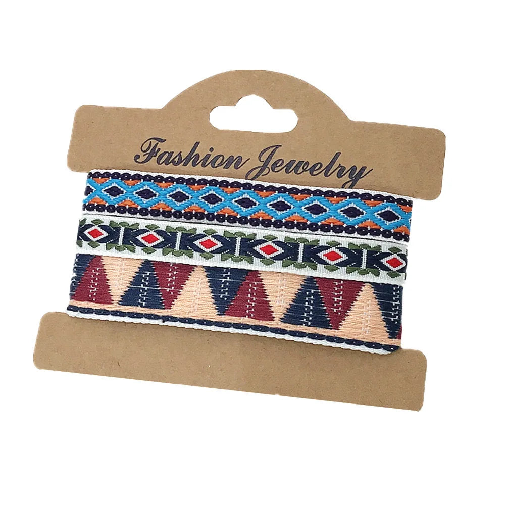 Lot de 3 bracelets brésiliens style ethnique fait main