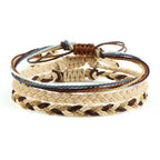 Lot de 3 bracelets brésiliens tressés multicolores