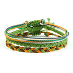 Lot de 3 bracelets brésiliens tressés multicolores