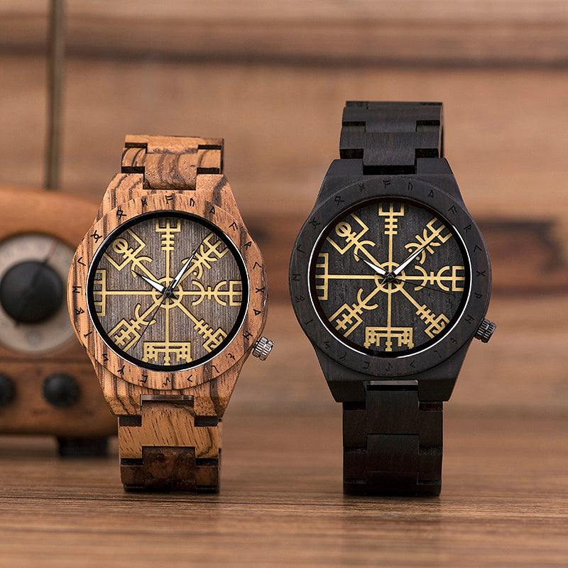 Reloj Viking Hombre Madera