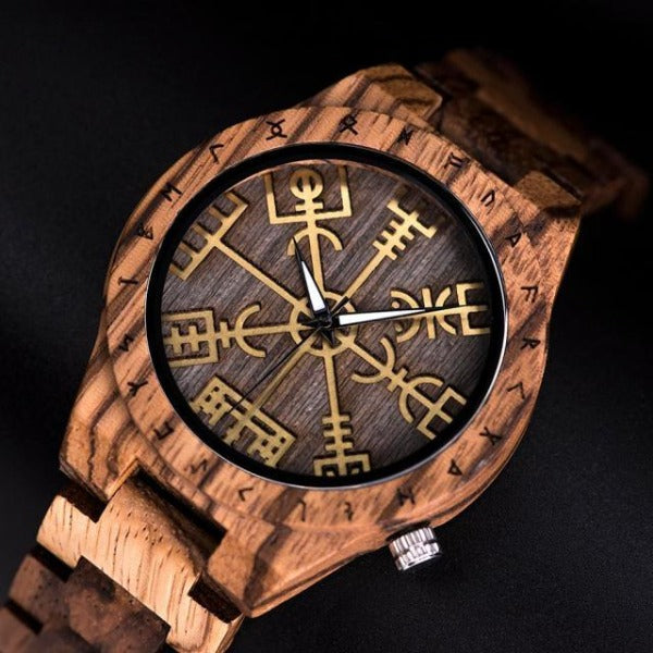 Reloj Viking Hombre Madera madera