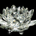 Adorno Fengshui en Cristal de Vidrio "Flor de cuarzo" - Sanación, Budismo, Meditación blanco