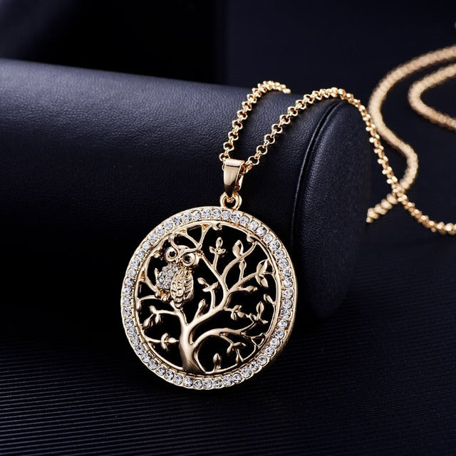 Colgante Árbol de la Vida Oro Blanco oro