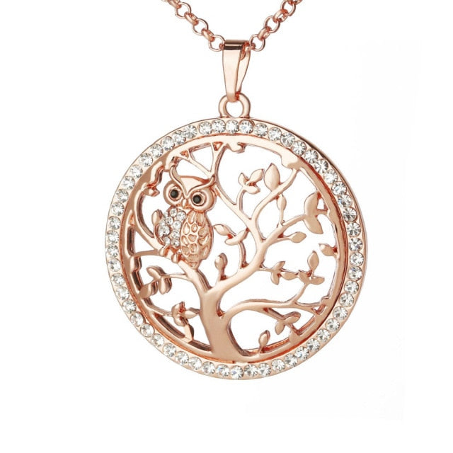 Colgante Árbol de la Vida Oro Blanco oro rosa