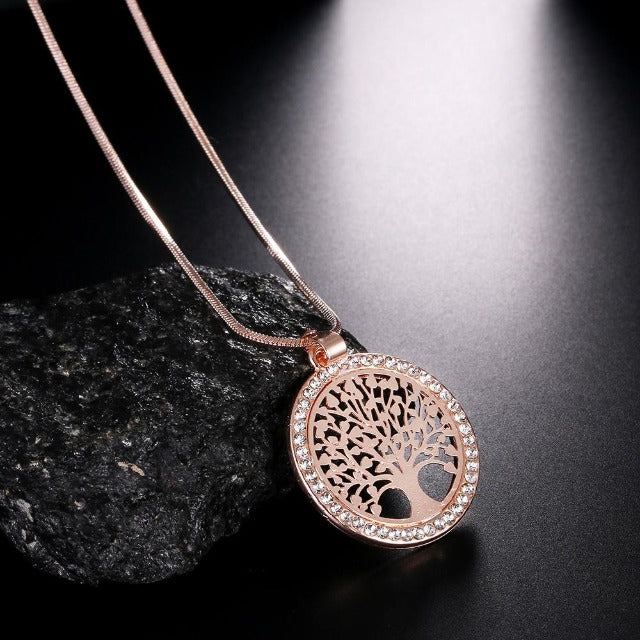 Colgante Árbol de la Vida Oro rosa