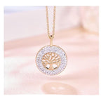 Colgante Árbol de la Vida Oro Rosado