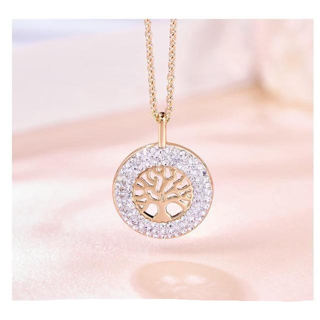 Colgante Árbol de la Vida Oro Rosado