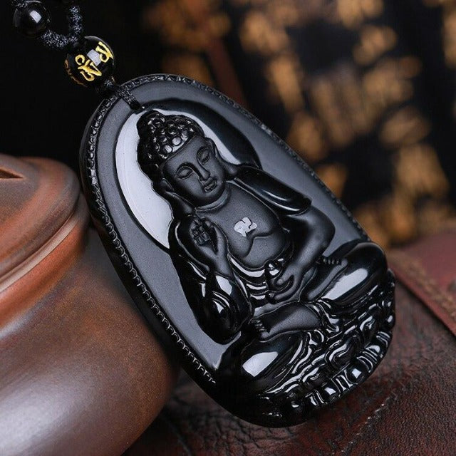 Colgante Buda de Obsidiana