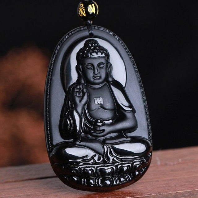 Colgante Buda de Obsidiana