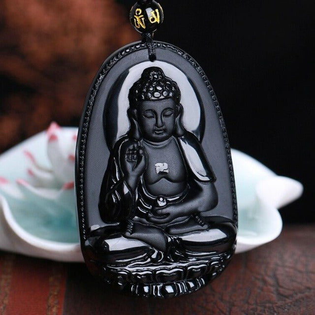 Colgante Buda de Obsidiana