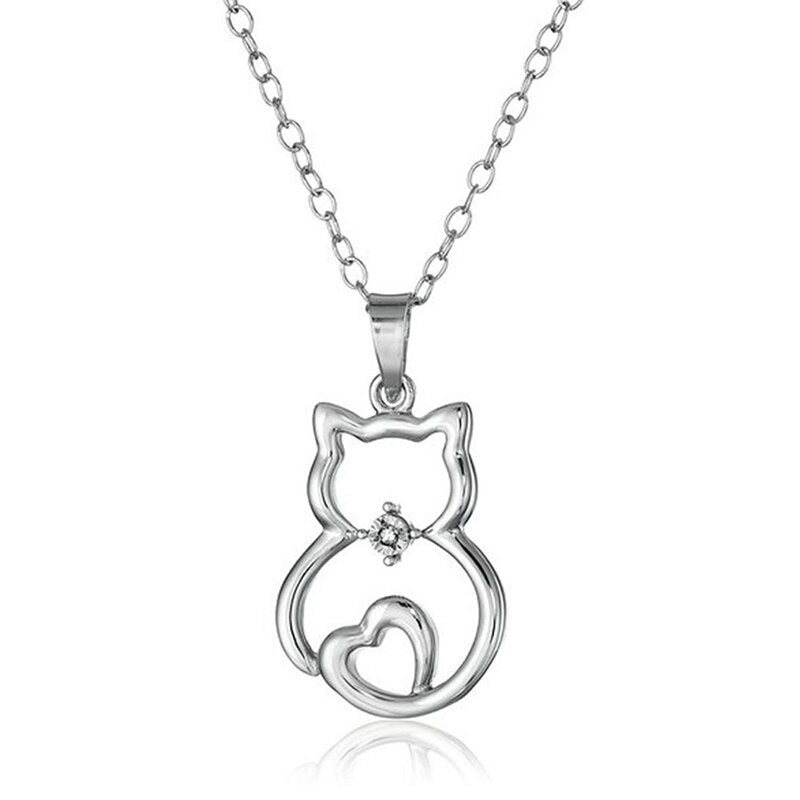 Colgante de Gato en Plata