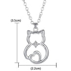 Colgante de Gato en Plata