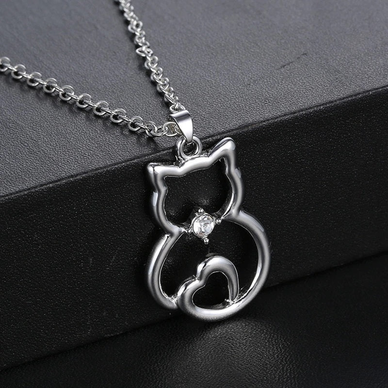 Colgante de Gato en Plata