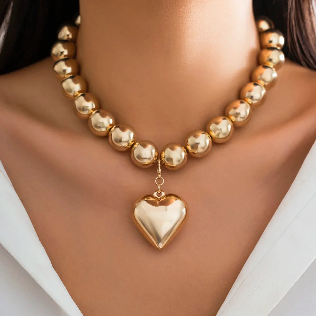 Colgante Corazón Mujer Collar de oro