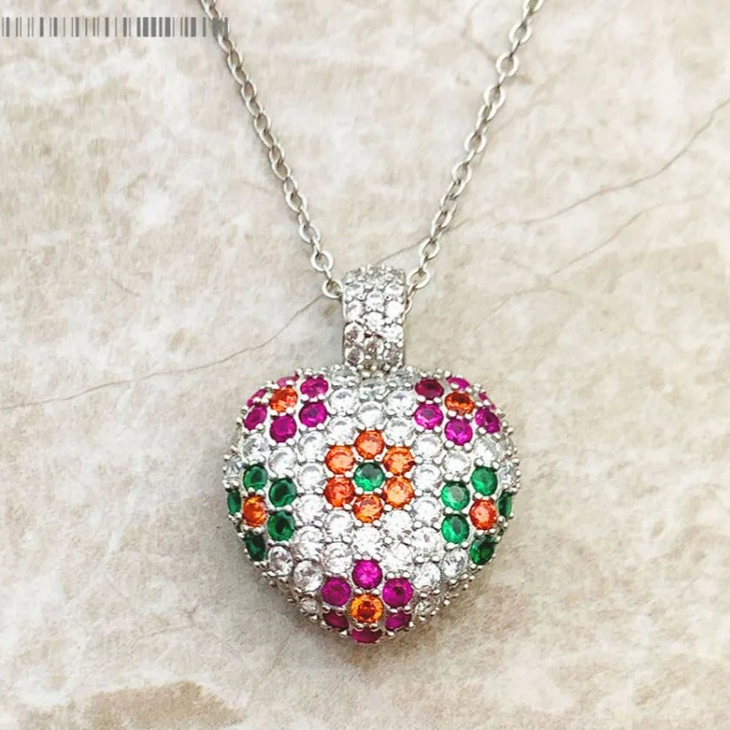Colgante Corazón Florido - Exception®