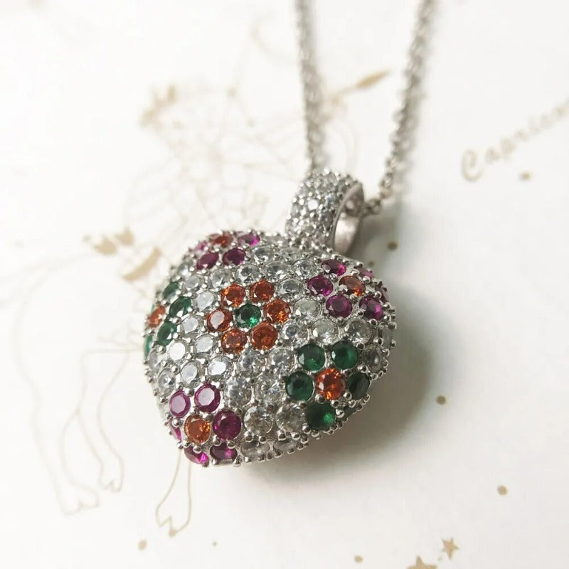 Colgante Corazón Florido - Exception®
