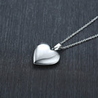 Colgante Corazón Abatible para Foto plata
