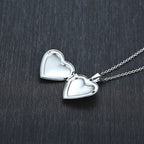 Colgante Corazón Abatible para Foto plata