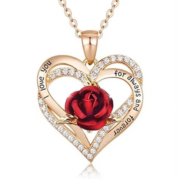Colgante Corazón para Mujer en oro rosa