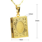Colgante Corán Plata Oro Hombre Mujer