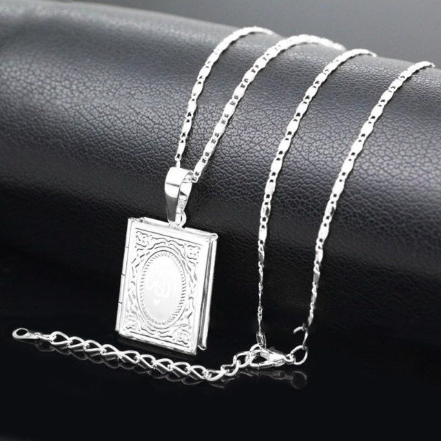 Colgante Corán Plata Oro Hombre Mujer plata